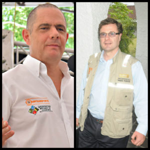 El Vicepresidente de la República Germán Vargas y el presidente de la ANI, Luis Fernando Andrade. 