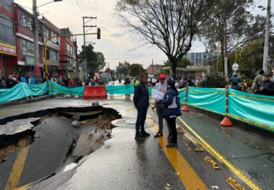 Alcaldía Local de Suba  acompaña contingencia por socavón en Puerta del Sol y trabaja articuladamente con el Acueducto para su solución