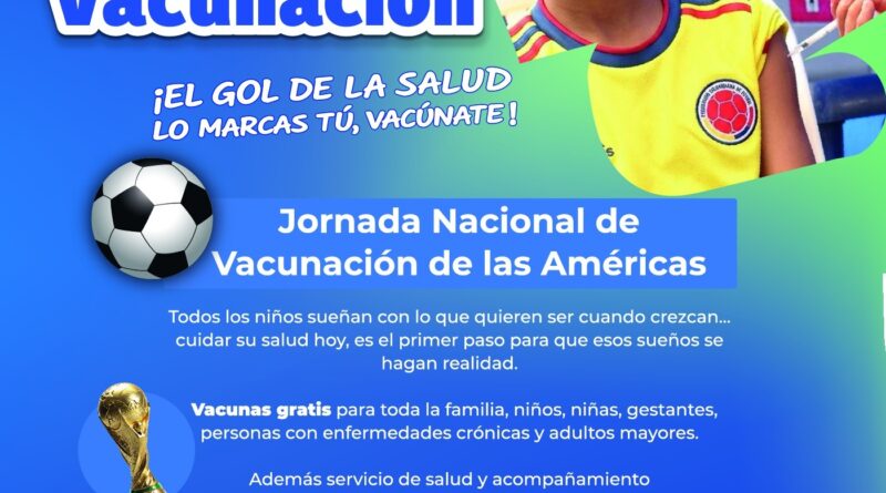 Subred Norte invita a la comunidad a la Jornada Nacional de Vacunación de las Américas en Suba