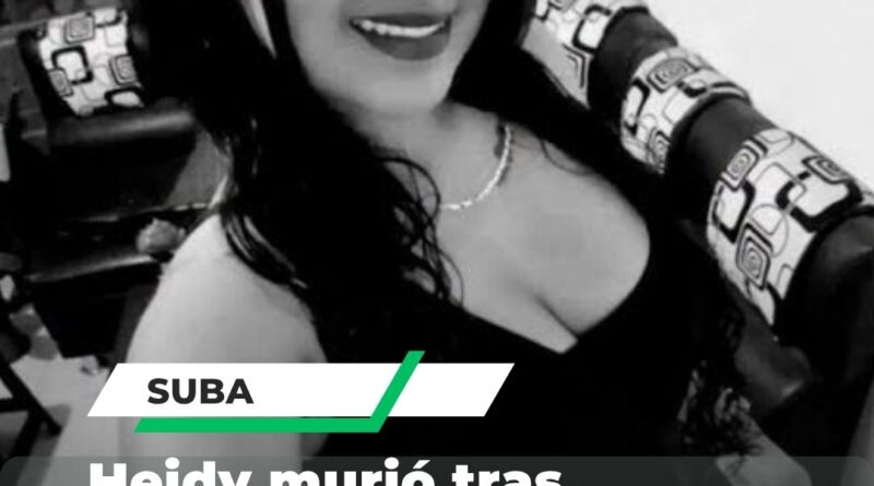 Heidy murió tras quedar en medio de una balacera en Suba