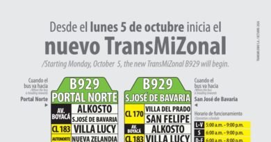 Desde este lunes inicia operación TransMiZonal B929 Portal Norte – San José de Bavaria